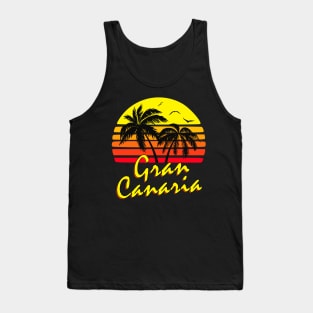 Gran Canaria Retro Sunset Tank Top